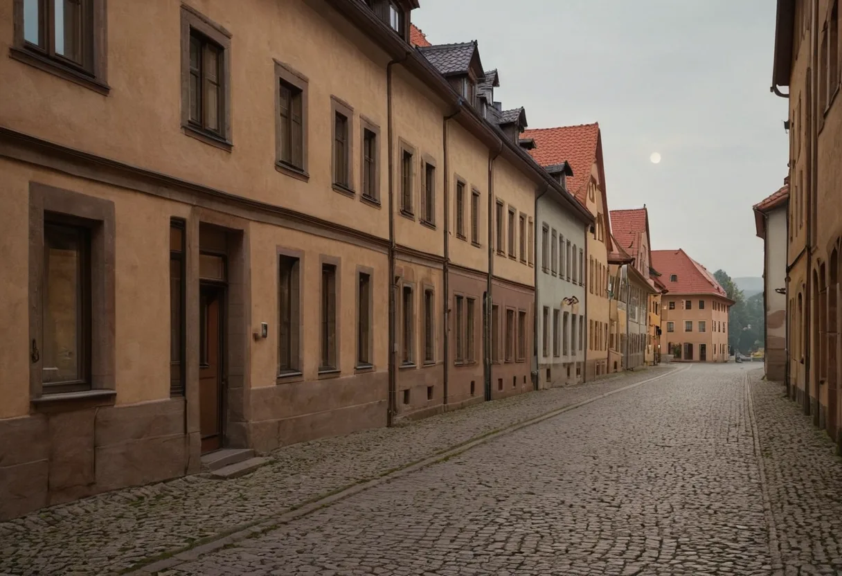 Wohnstraße in Dresden