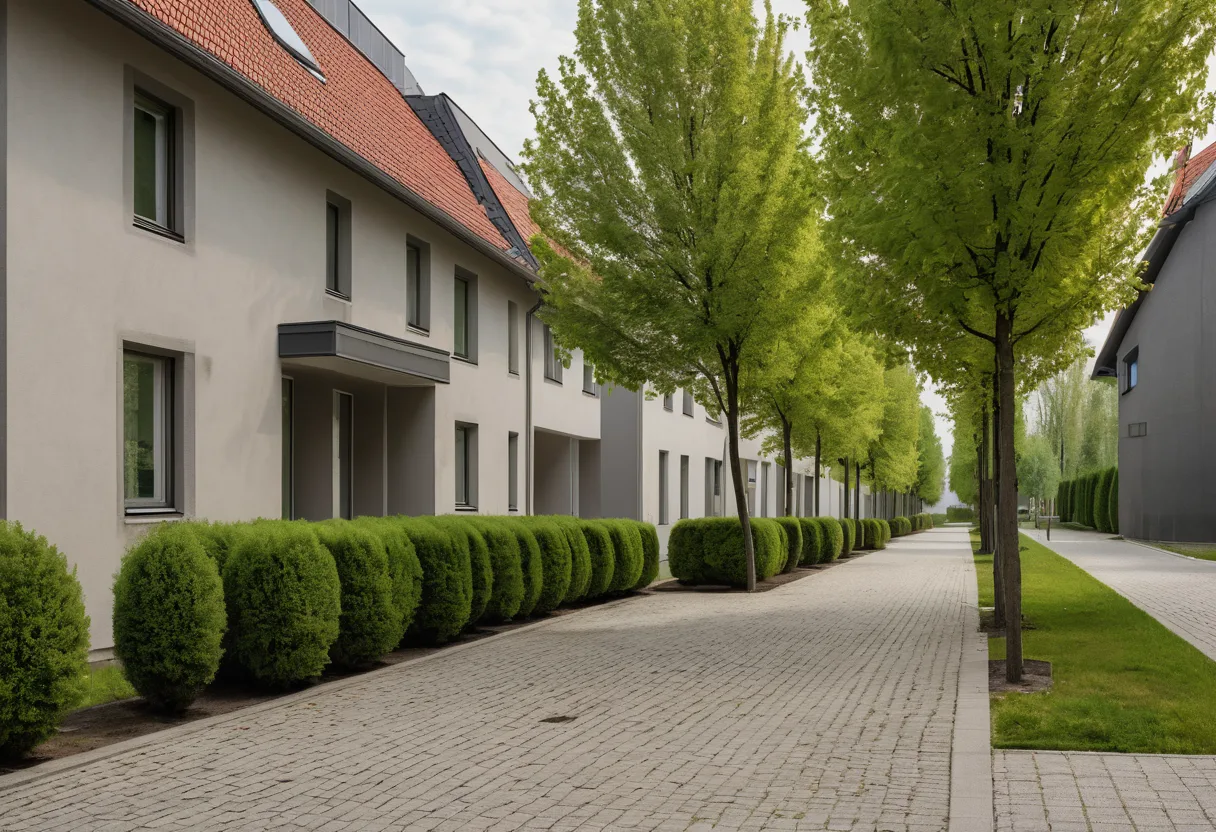 Wohnstraße in Düsseldorf